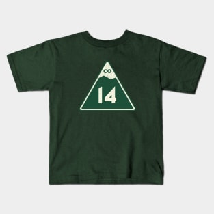 Colorado Mountain Sign Kids T-Shirt